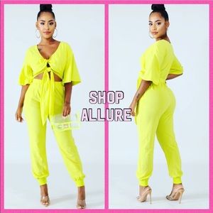 Neon Yellow Jumpsuit